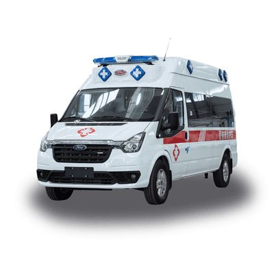 अच्छी कीमत फोर्ड मेडिकल डायरेक्ट सप्लाई एम्बुलेंस टाइप 2 4x4 वैन रोगी परिवहन के लिए बचाव वाहन डीजल ईंधन पीछे ट्रैक 1704 मिमी ऑनलाइन